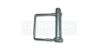 Industrial metal pin with a hinge