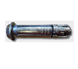 Steel bolt with hex head